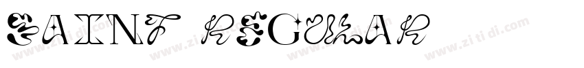saint regular字体转换 saint regular字体转换